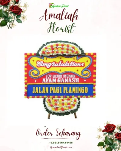 Bunga Papan Congratulation di Nyemoh